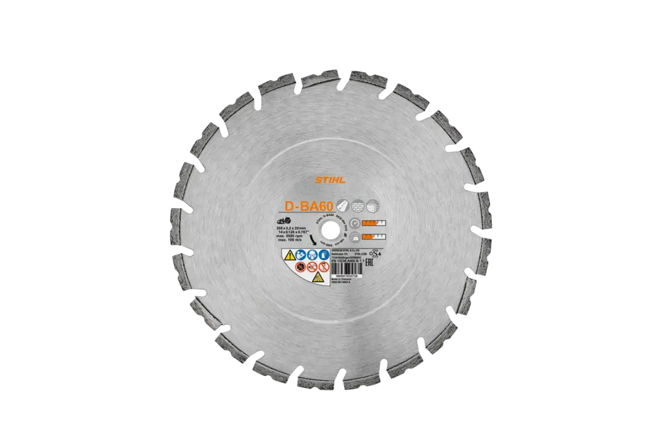 Diamant-doorslijpschijf, Ø 350 mm, universeel, D-BA10